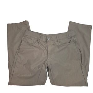 SWISS TECH Mens 36W x 30L Olive Green Polyester Cargo Pants Outdoor Hiking